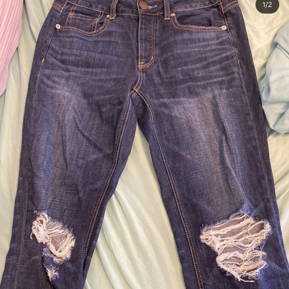 AE Tomgirl button up jeans